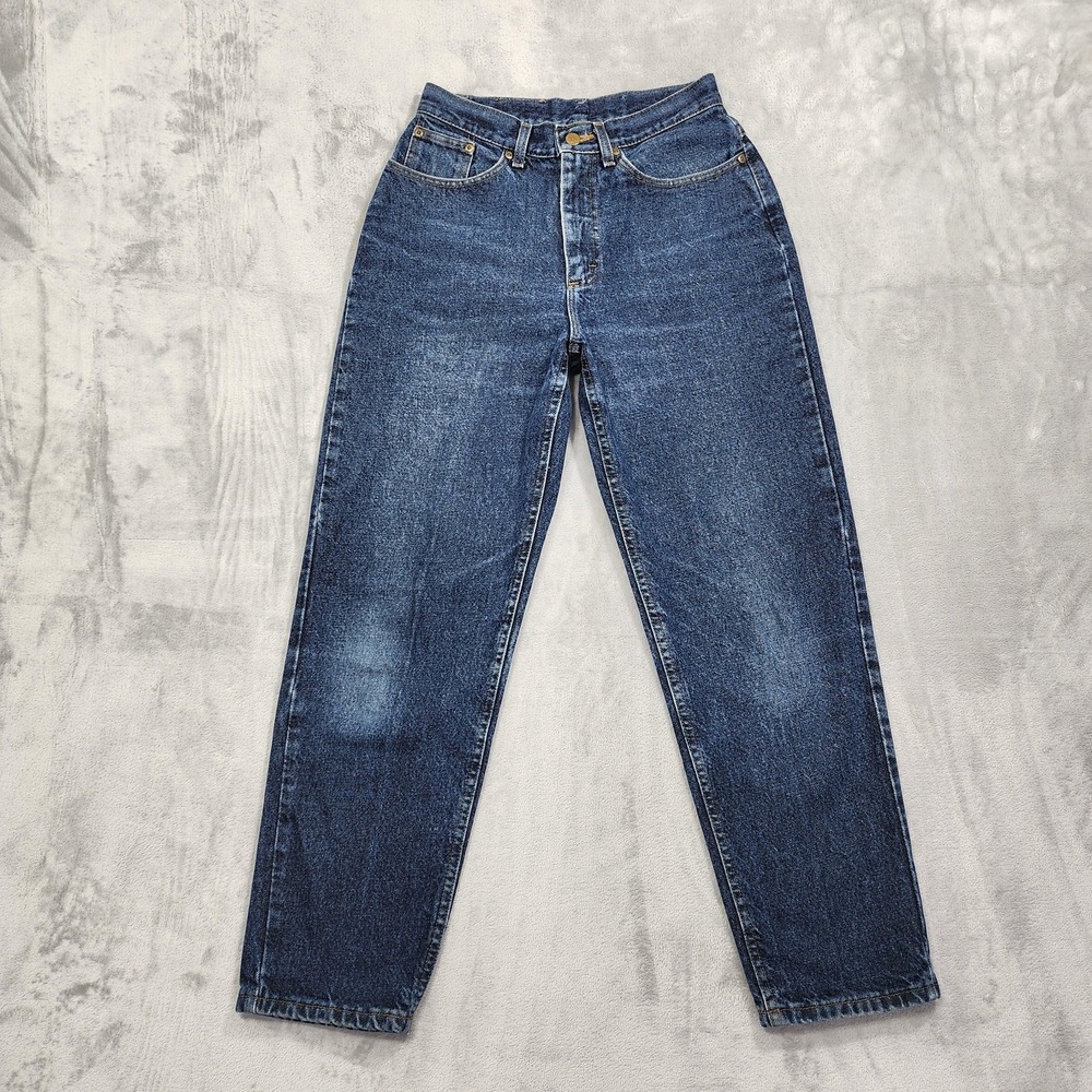 Vintage L.L. Bean Jeans Womens 8 Blue‎ High Rise Tapered Relaxed Mom Double L
